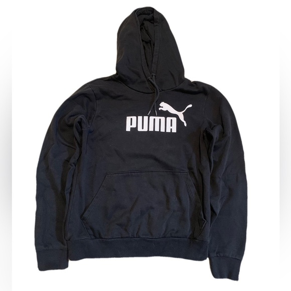 Puma Pullover Hoodie Sweatshirt - Black - Size M/M (Medium) - Picture 1 of 5
